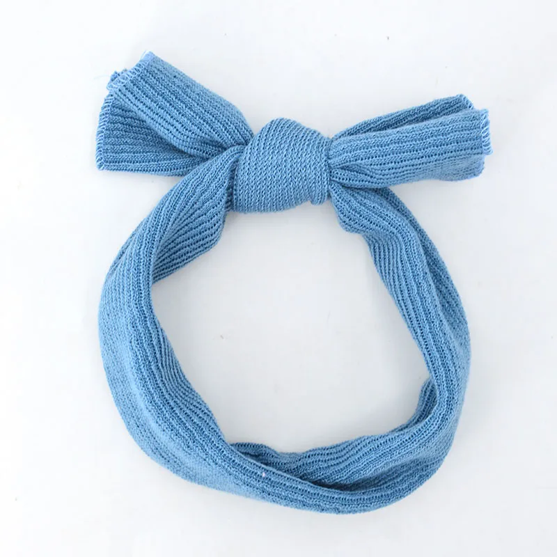 Новый мягкий Хлопковый вязаный детский головной убор Милая эластичная повязка с