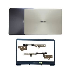 new laptop lcd back coverfront bezelhinges for asus vivobook x411u x411 x411uf x411un x411ua non touch top case goldgray free global shipping