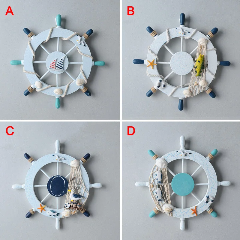 Морской под дерево рулевое колесо Пляжная яхта лодка корабль рыболовная сеть
