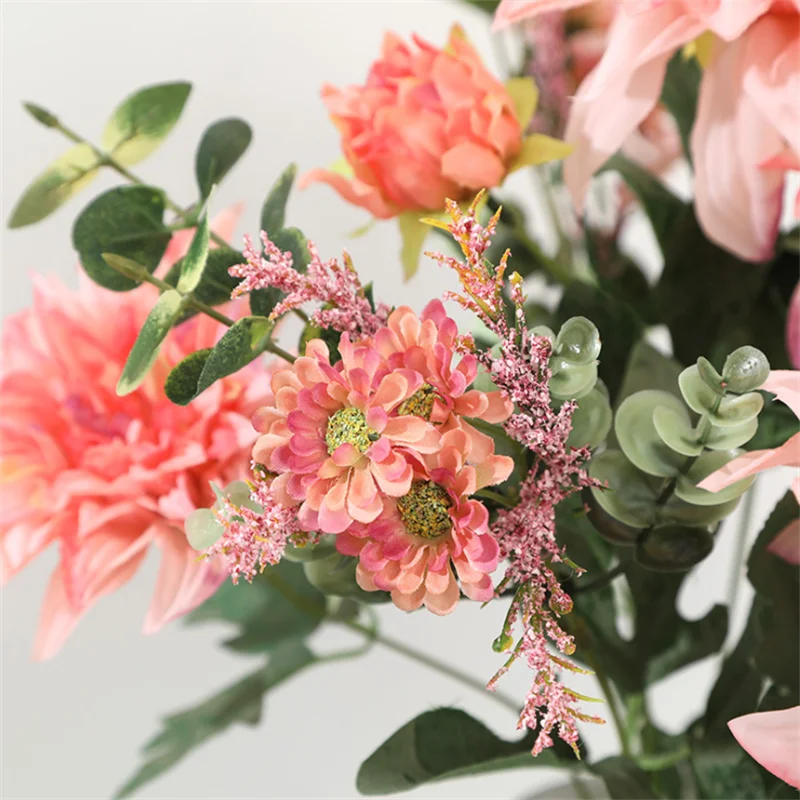 Новинка 1 шт. имитация вилки Далии цветочный пол для дома гостиницы гостиной