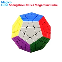 shengshou gem 3x3 megaminxeds cube stickerless 3x3x3 gem magic frosted speed professional megaminx puzzle stress reliever toys