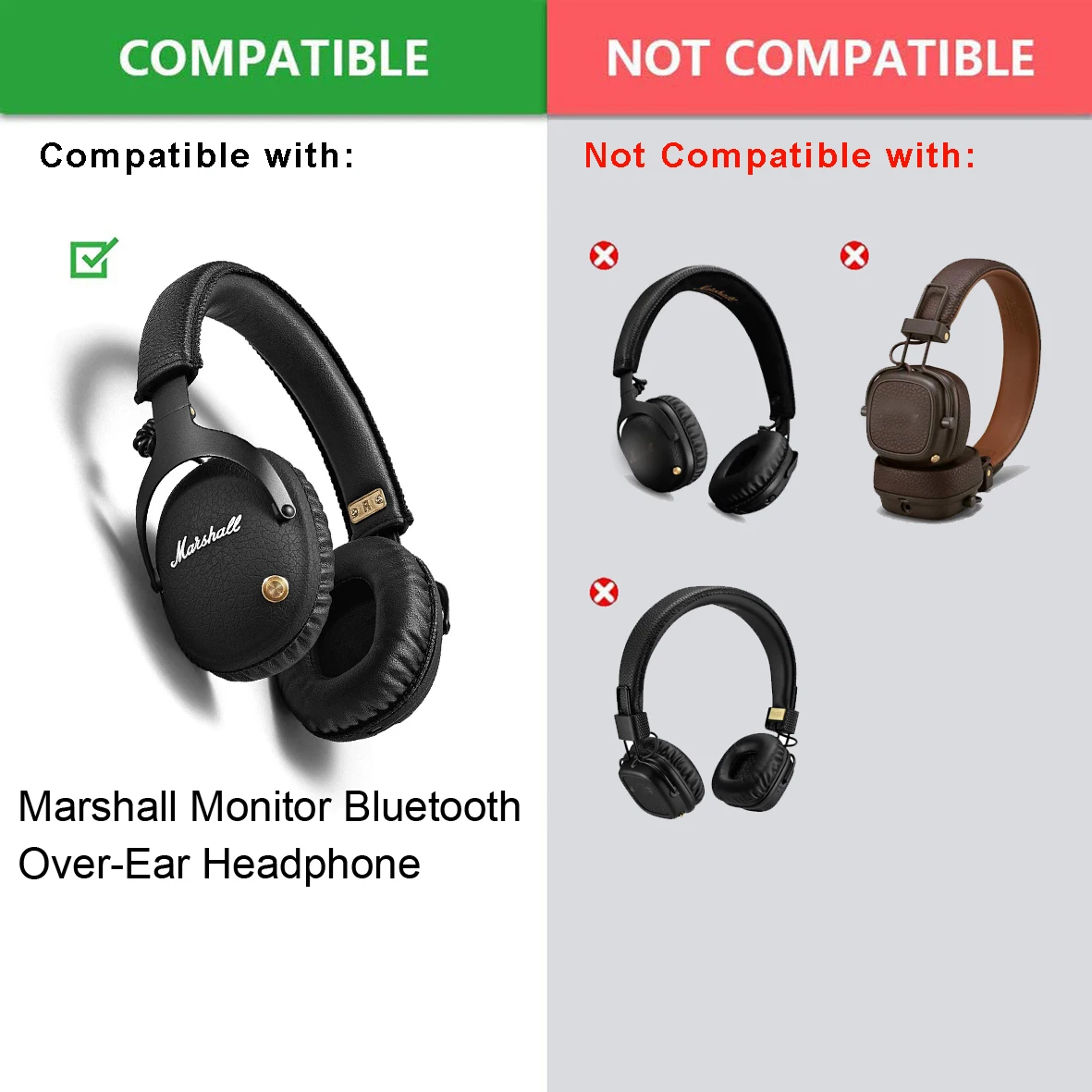 Амбушюры для монитора Marshall накладные стереонаушники BGWORLD Замена | Электроника