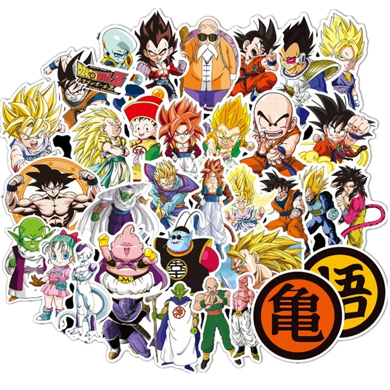 5 estilos 100 Uds Anime nuevo Drag&oacute;n pegatinas de pelota Super Saiyan Goku etiqueta Snowboard equipaje coche nevera port&aacute;til pegatina interesante-5