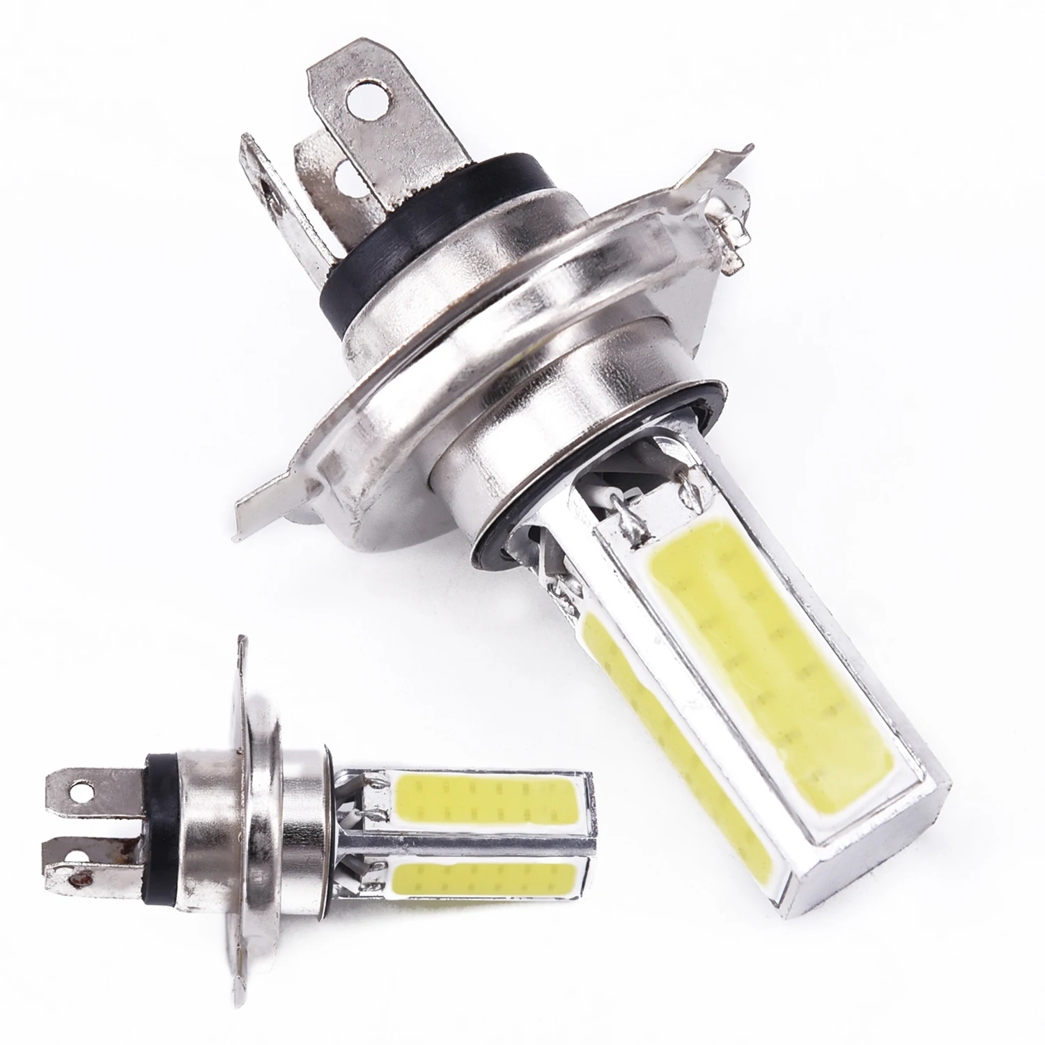 2 шт. H4 HB2 9003 универсальные супер яркие белые светодиодные Автомобильные фары