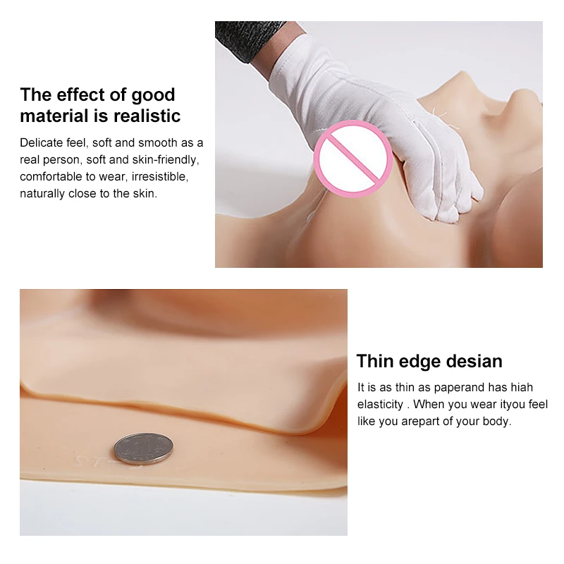 Силиконовые груди формы пластины поддельные для кроссдресса транссексуалов При