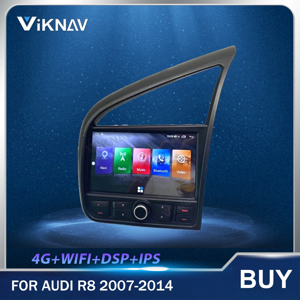 

Android Auto Stereo For Audi R8 V8 V10 2007-2014 Android Car GPS Navigation Head Unit Multimedia Player Radio Tape Recorder