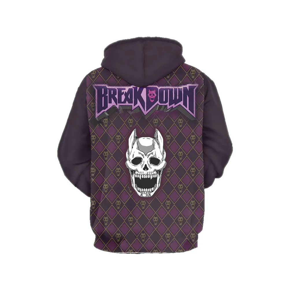 Толстовка с капюшоном Необычные приключения Джоджо | Тематическая одежда и