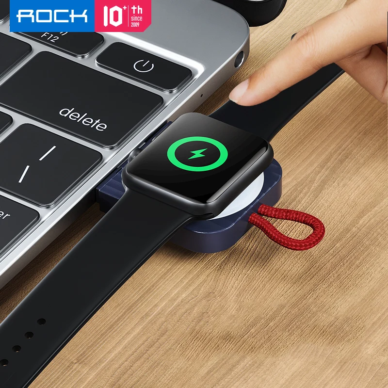 Магнитная Беспроводная зарядная док станция для Apple Watch Series 6 5 4 3 2 1 ROCK портативная