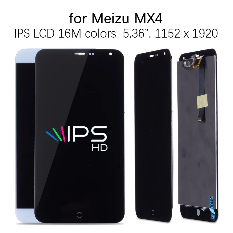 ЖК-дисплей для MEIZU MX4 lcd кодирующий преобразователь сенсорного экрана в сборе для MEIZU MX4 Pro дисплей запасные части черный белый
