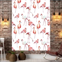 nordic tropical flamingo plant tapestry room matching decorative background wall soft flannel easy clean tapestry wall hanging