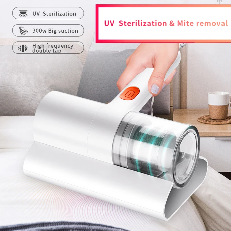 

Portable UV Sterilization Vacuum Cleaner Kill Mites Anti-Dust 8000 times/Min Pat Big Suction with Visable Dust Cup Household