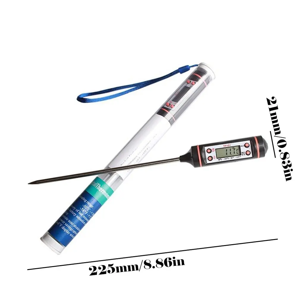 

Food Food Pen Thermometer Probe Electronic Digital Liquid Barbecue Baking Oil Temperature Meter Tp101