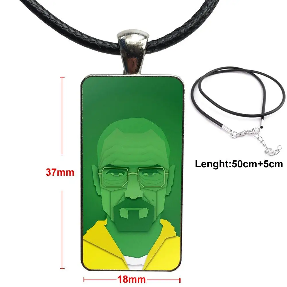 For Women Children Doctor House M.d Heisenberg Breaking Bad Glass Cabochon Choker Pendant Rectangle Necklace Steel Color Jewelry | Украшения