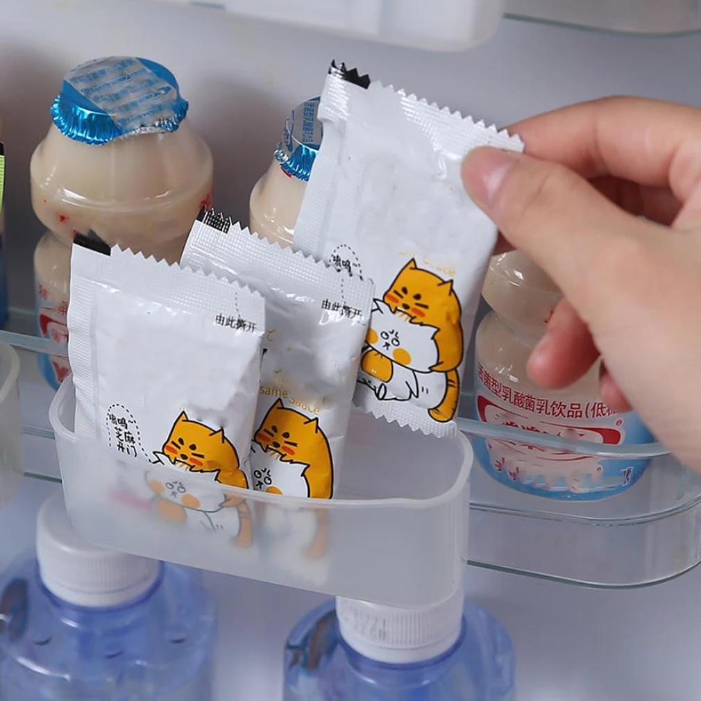 Refrigerator Hanging Storage Box Seasoning Bag Organizer Small Removal Office Plastic Translucent Container 2020 High Capacity | Дом и сад