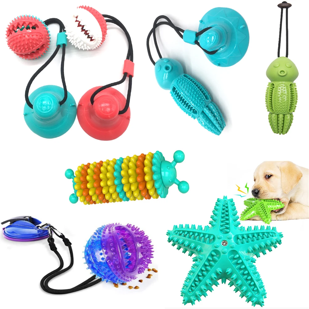 

Pet Molar Stick Cleaning Teeth Octopus Five-pointed Star Corn On The Cob Dog Bite Toy Chewable Cat Dog Sucker Ball Toy