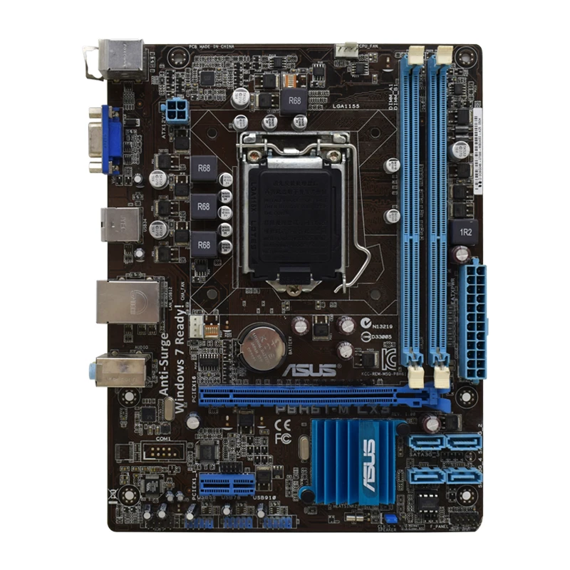 

ASUS P8H61-M LX3 Motherboard 1155 Motherboard DDR3 16GB RAM Intel H61 Core i7 3770 Processor USB2.0 SATA2 PCI-E X16 UEFI BIOS