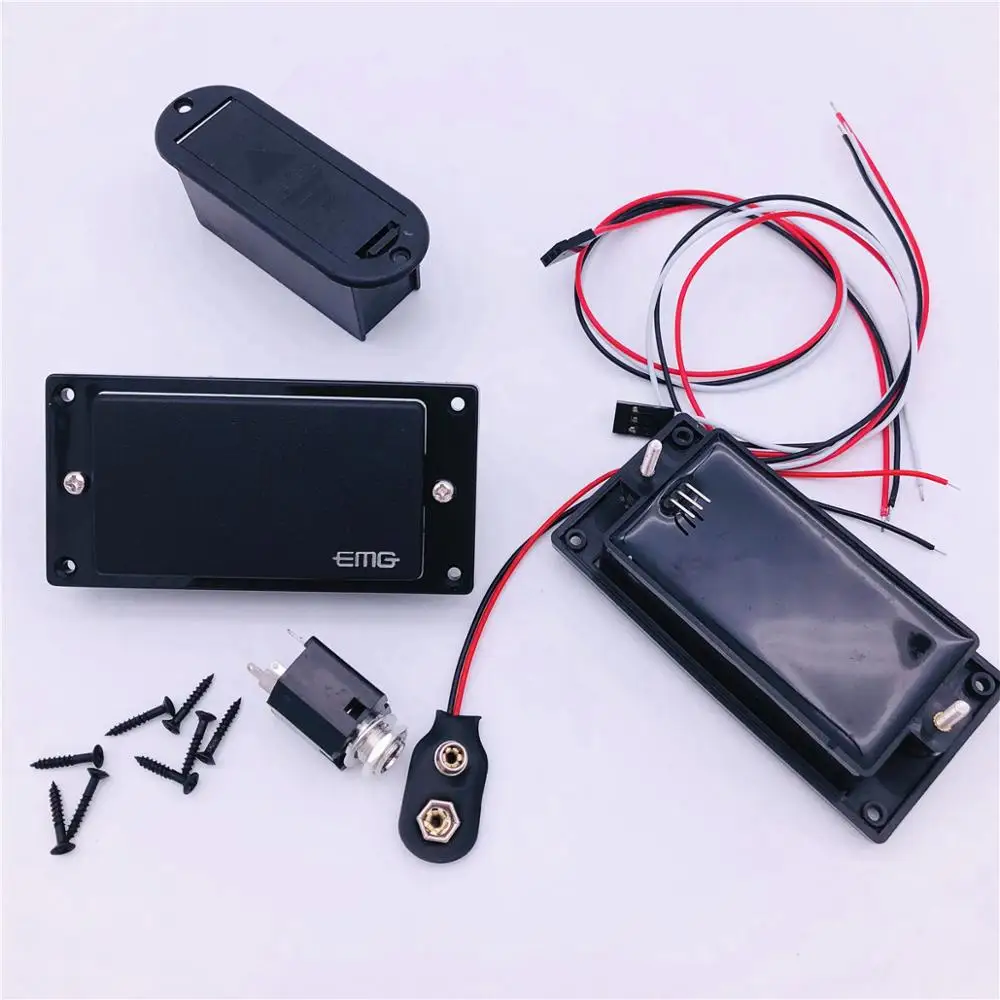 schwarz humbucker 8185 aktive pickup set für elektrische gitarre 9v batterie powerin lager kostenloser versand free global shipping
