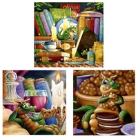 dinosaur series patterns counted cross stitch 11ct 14ct 18ct 28ct diy cross stitch kits embroidery needlework sets home decor