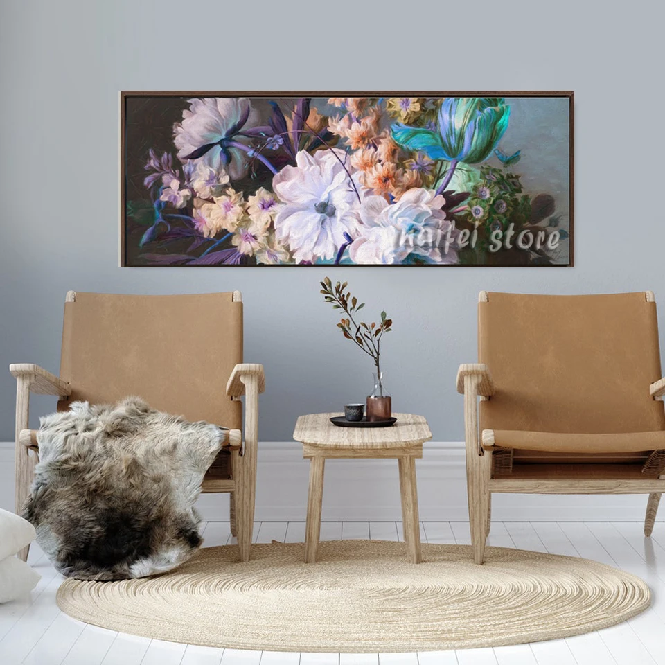 

Набор для алмазной вышивки 5D «сделай сам», полноразмерная круглая Алмазная картина с абстрактным ботаническим цветочным рисунком радужной...