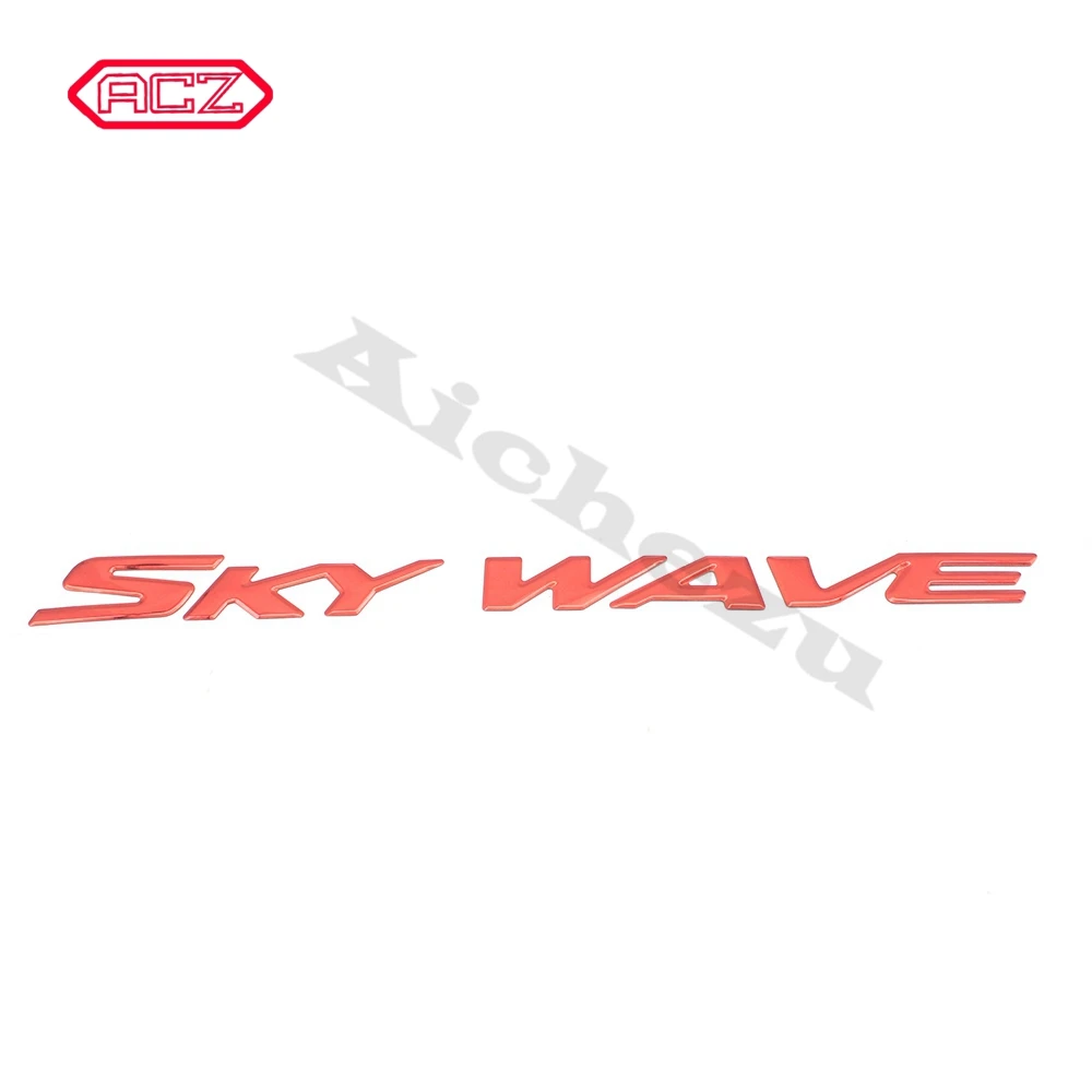 

ACZ Motorcycle 3D Emblem Badge Decal Tank Wheel Logo "SKY WAVE" Fuel Tank Decal For Suzuki Burgman Skywave Sky Wave Sticker