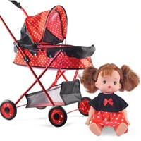 baby stroller simulation doll house accessories infant carriage trolley nursery toy girls gift pretend game