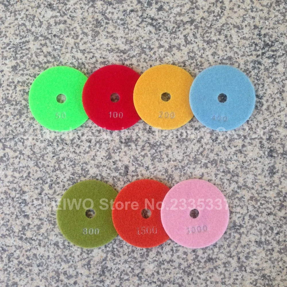 Сухая полировальная прокладка 4 дюйма (100 мм) гранитная столешница для ткани