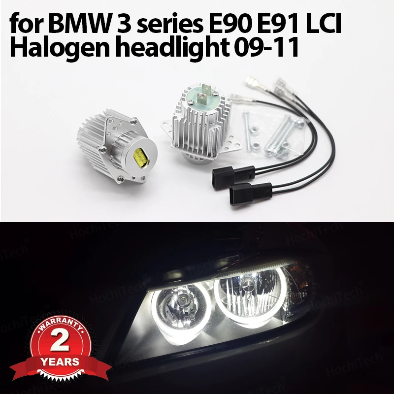 

160W/pair DRL 6000K White color Daytime light for BMW 3 series E90 E91 LCI Halogen 09-11 Angel Eyes Bulbs LED Marker Light