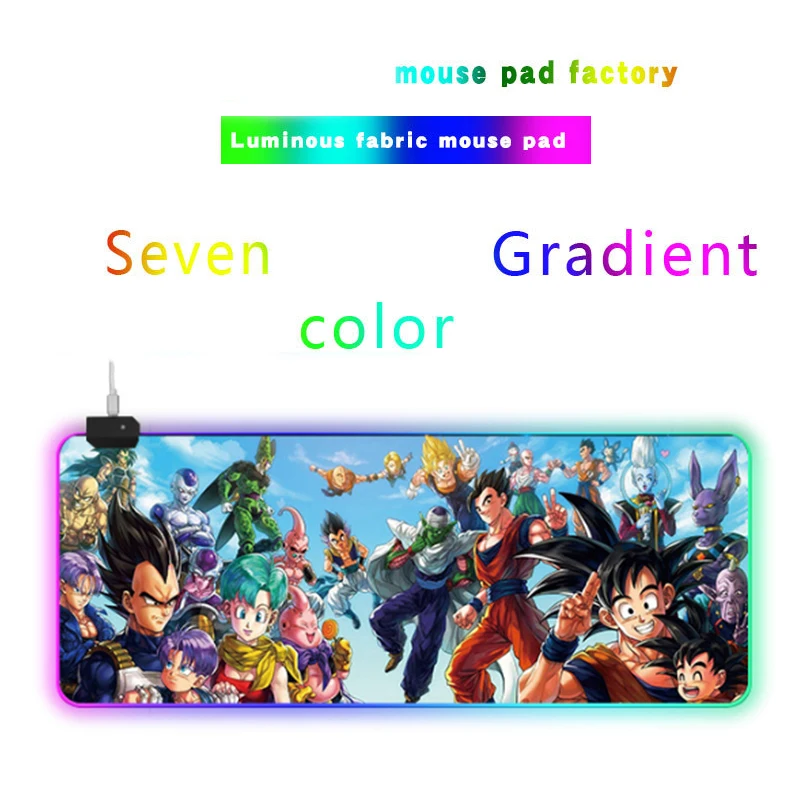 

RGB Mousepad XXL Anime Game Dragon Bal Large 900x400mm Laptop Mouse Pad Computer Pc Keyboard Gaming Mousepad Gamer Play Mat
