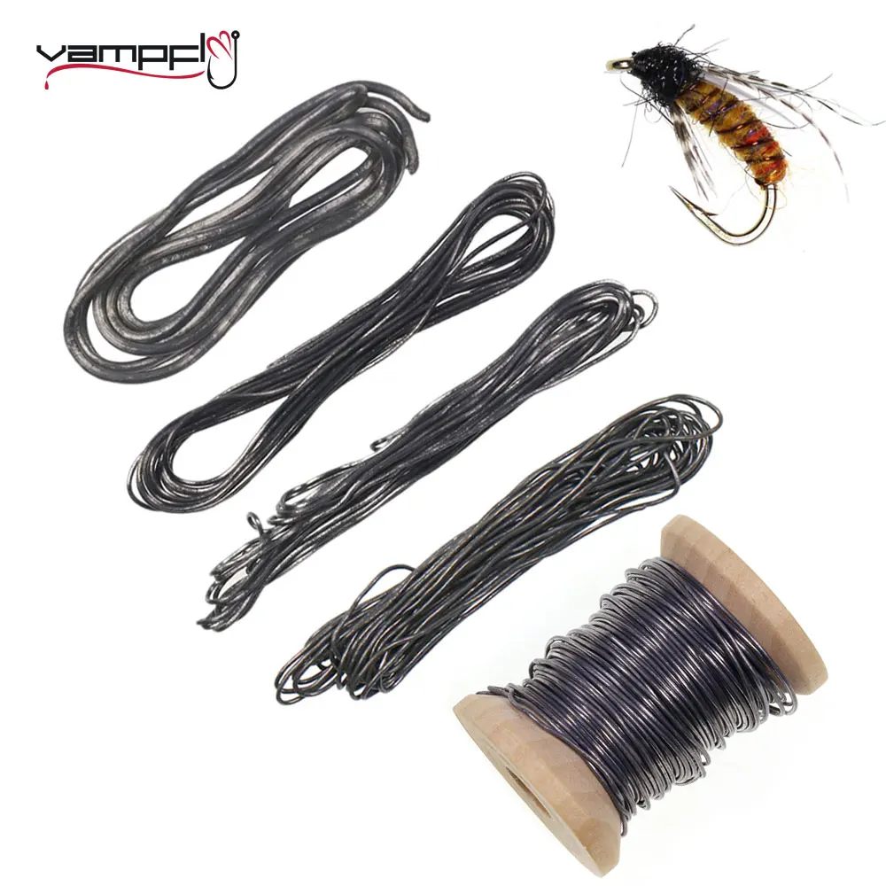 

Vampfly 0.5mm~2mm Weighted Soft Round Lead Wire Fly Tying Material For Tying Nymph Streamer Saltwater Flies Body Fishing Lures