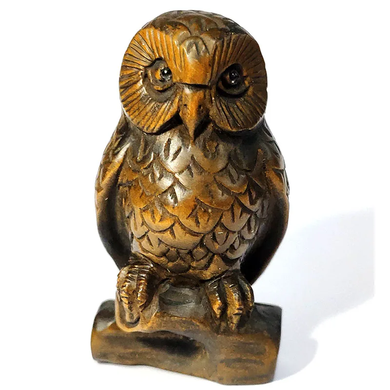 

Y7331 - 2" Hand Carved Japanese Boxwood Netsuke Figurine Carving- Owl