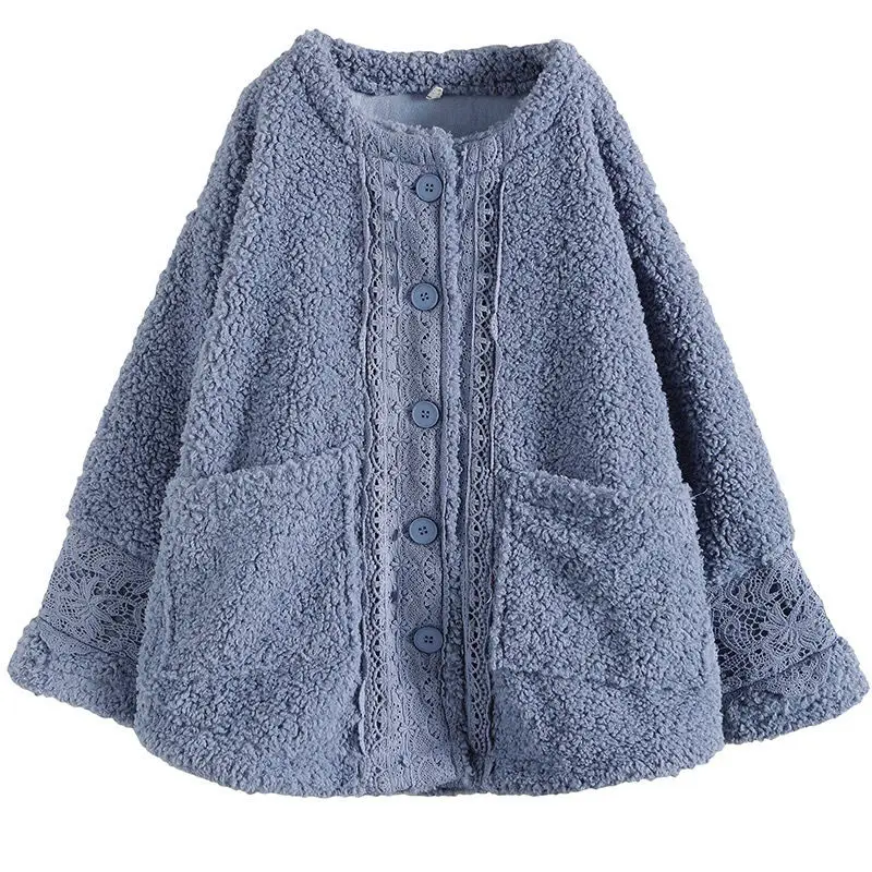 

Short Lamb Loose Teddy Coat Women Autumn Jacket Female Woman Winter Fashion Fur Short Coat Woman Harajuku Plus Size Suede Khaki