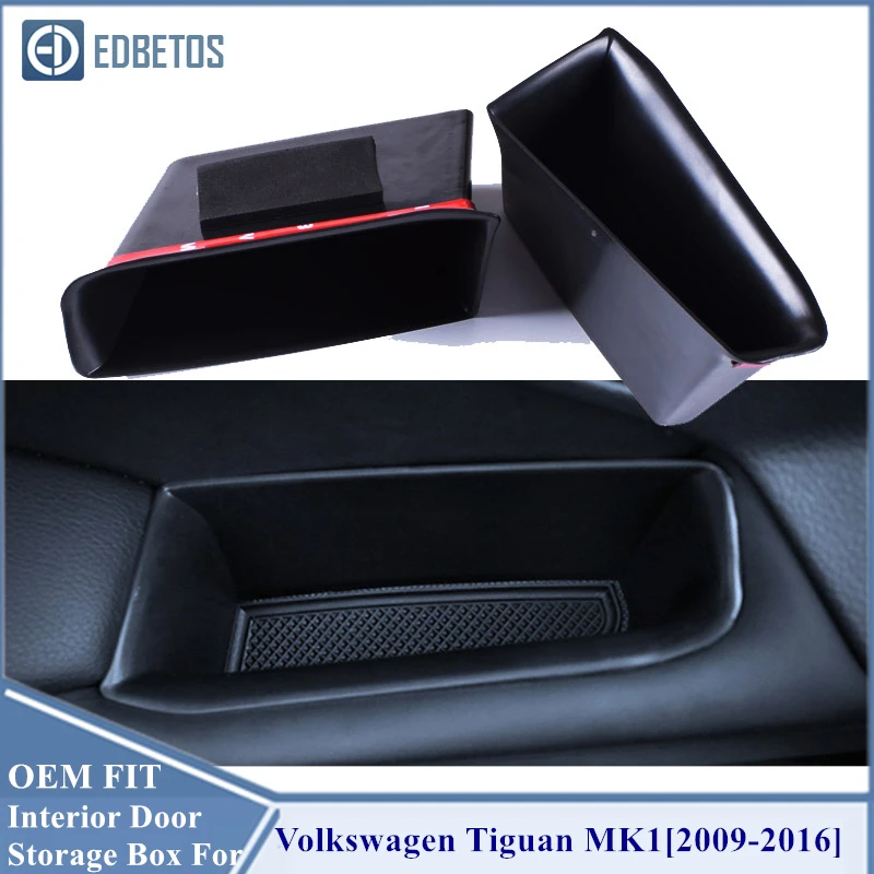 Для Volkswagen VW Tiguan MK1 аксессуары для внутренней двери коробка хранения ABS 2009 2010 2011 2012