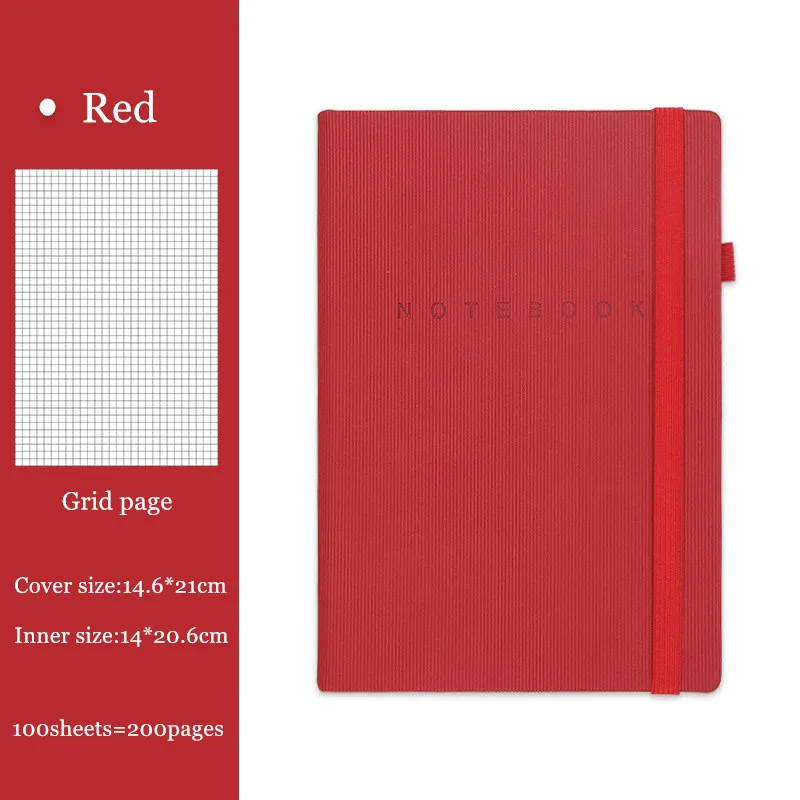 

Journal A5 Agenda Grid Blank Line Notebook Portable Notes Drawing Diary Planner Organizer School Supplies Stationery Gift