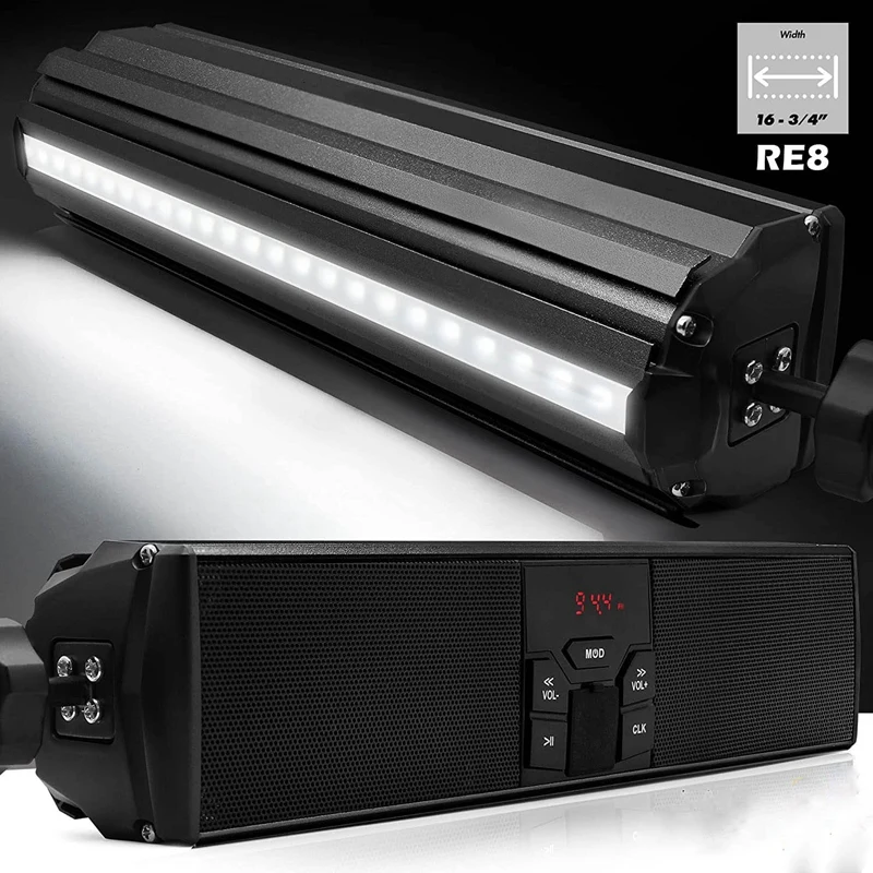 Мотоцикл стерео колонки MP3 музыкальный плеер Bluetooth с USB AUX-IN FM радио для 7/8-1 25 дюймов