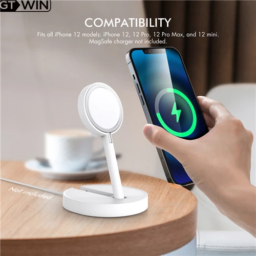 For Magsafe Magnetic Wireless Charger Stand Desktop For IPhone 14 Plus 13 12 Pro Max Foldable Phone Holder Charging Dock Base