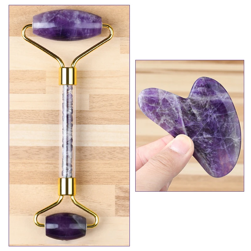 

Jade Roller Facial Massager Relaxation Weight Loss Face Massage 100% Natural stone Scraper Massager Beauty Skin Care Tools