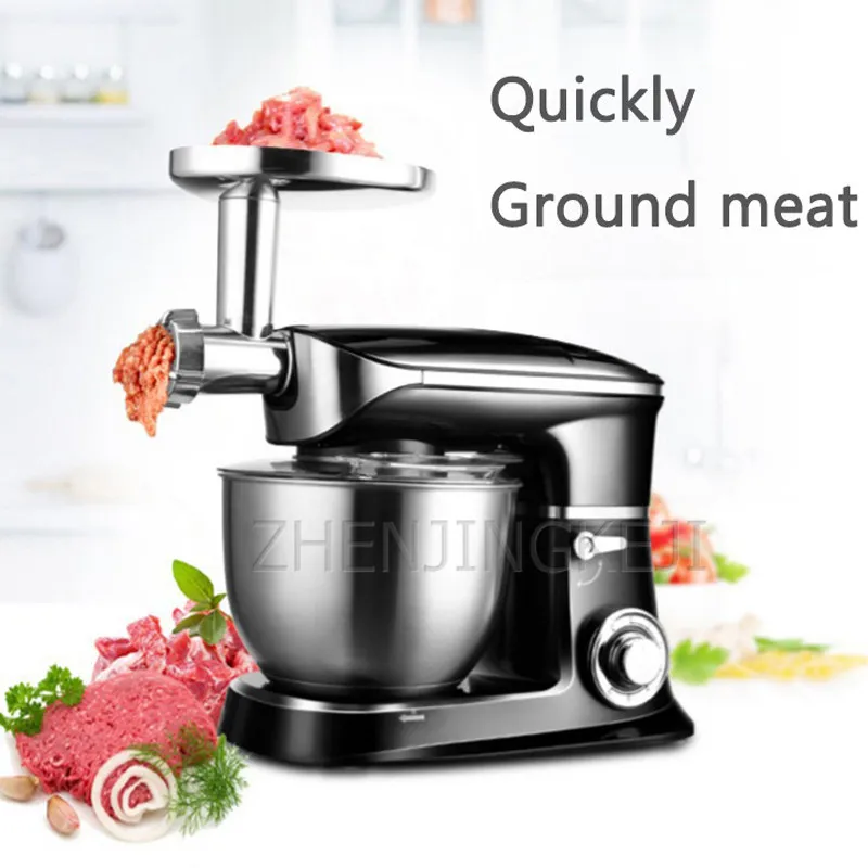 

6.5L Food Mixer Juicing Beat Eggs Minced Meat Stir Milkshake Kneading 220V Multifunction Home Fully Automatic Chef Machine 1300W