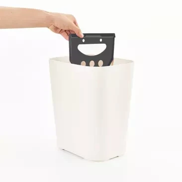 Новая Xiaomi Mijia Youpin двойная крышка сортировочная корзина бежевая сухая и влажная разделительная, пуш-открытая крышка двойная крышка дизайн