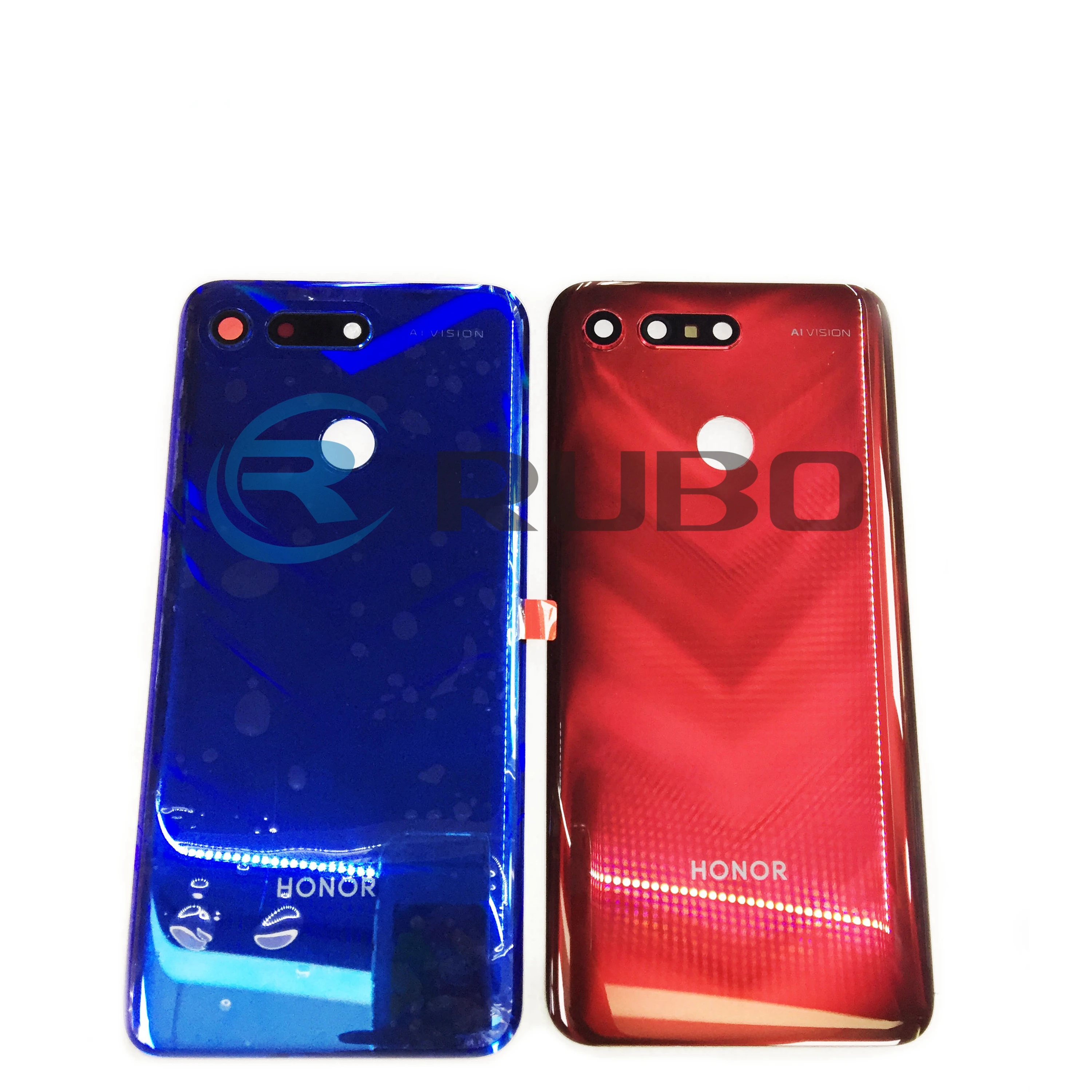 Для huawei Honor View 20 задняя крышка батарейного отсека задняя дверь со стеклянной панелью Корпус чехол с объективом камеры для Honor V20 задняя крышка