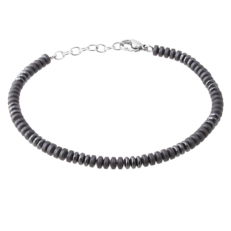 Мужские ювелирные изделия стальной мужской браслет регулируемые модные Гематит