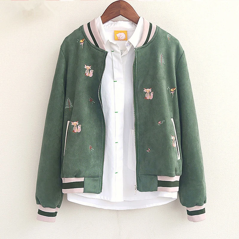 Женская бейсбольная форма с длинными рукавами повседневная короткая куртка в