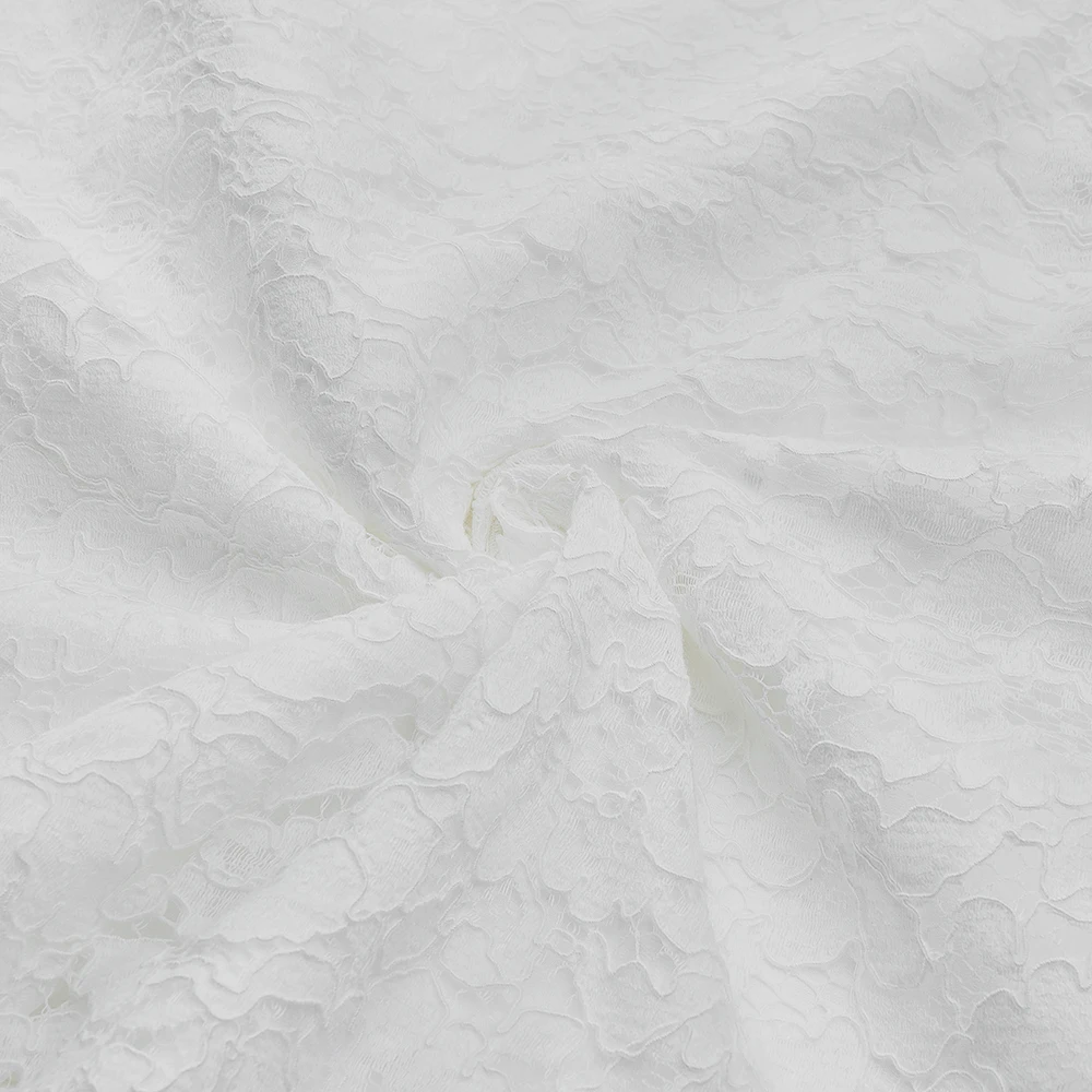 

BEAUKEY 2021Winter Long Sleeve Sexy White Lace Bodycon Dress O Neck Flower Women's Dress Lace Club Evening Party Vestido