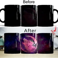 magic moon wolf color changing mugs 11oz creative ceramic tea coffee cup man boy friend husband birthday gift mugs