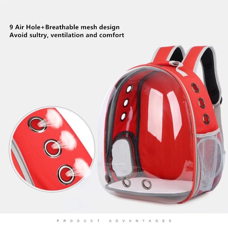 

Dog Cat Transparent Space Capsule Breathable Shoulder Bag Pet Outside Travel Portable Carry Backpack Dogs Cat Carrying Cage Blac