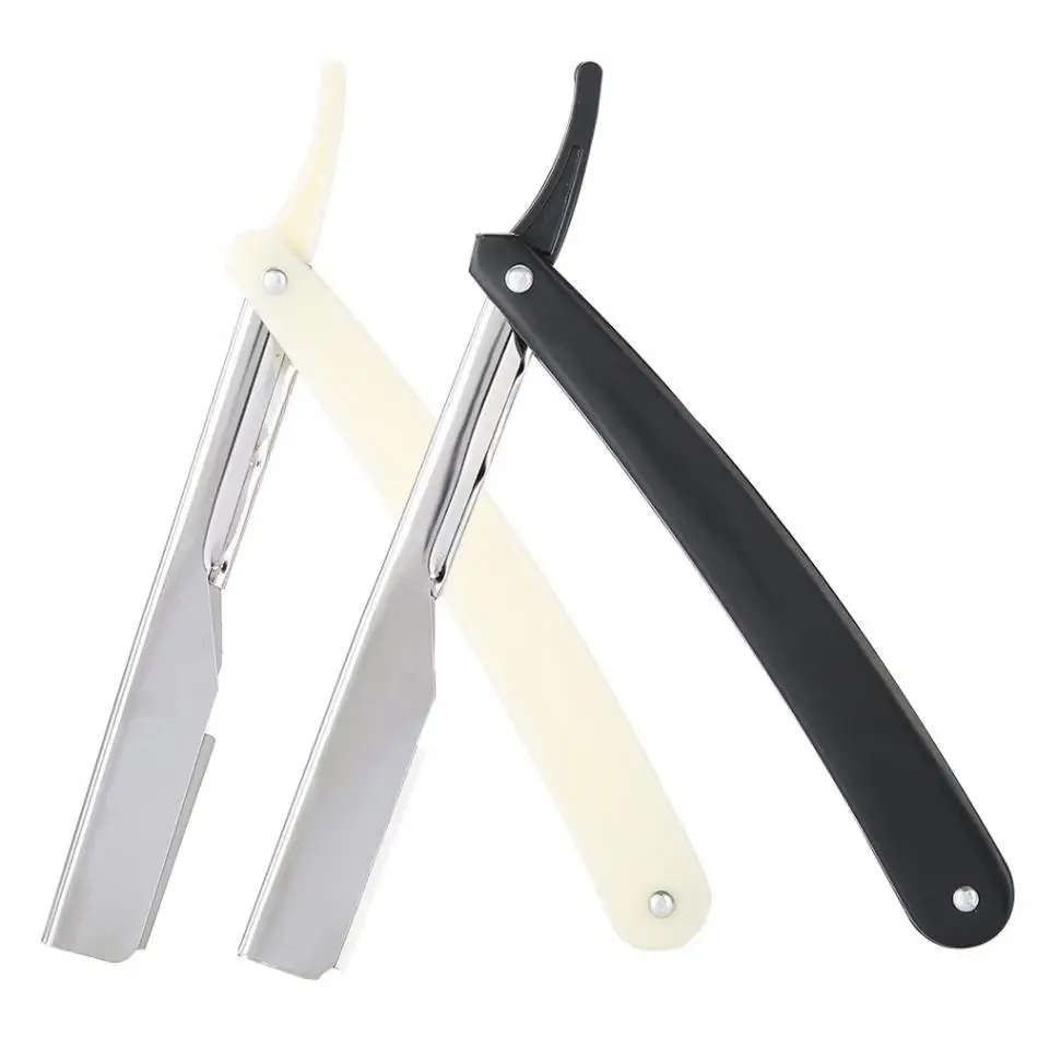 

Manual Shaver Professional Straight Edge Stainless Steel Sharp Barber Razor Folding Shaving Shave with Blade Straight Razor Tool