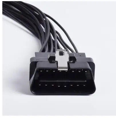 male connector B Автомобильный диагностический разъем OBD с кабелем женский источник питания тест OBD2 16Pin гнездовой разъем для Toyota KIA VW - Название цвета: male connector B