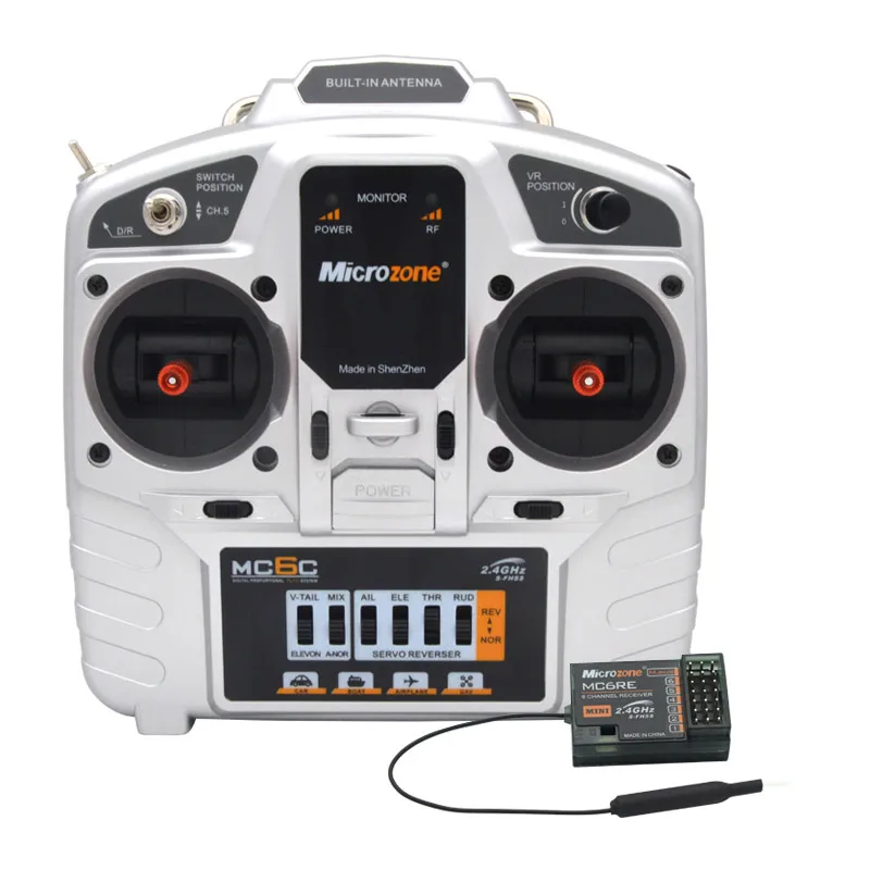 MicroZone MC6C v2 2 4G 6 канальный контроллер приемник передатчик радиосистема для детской