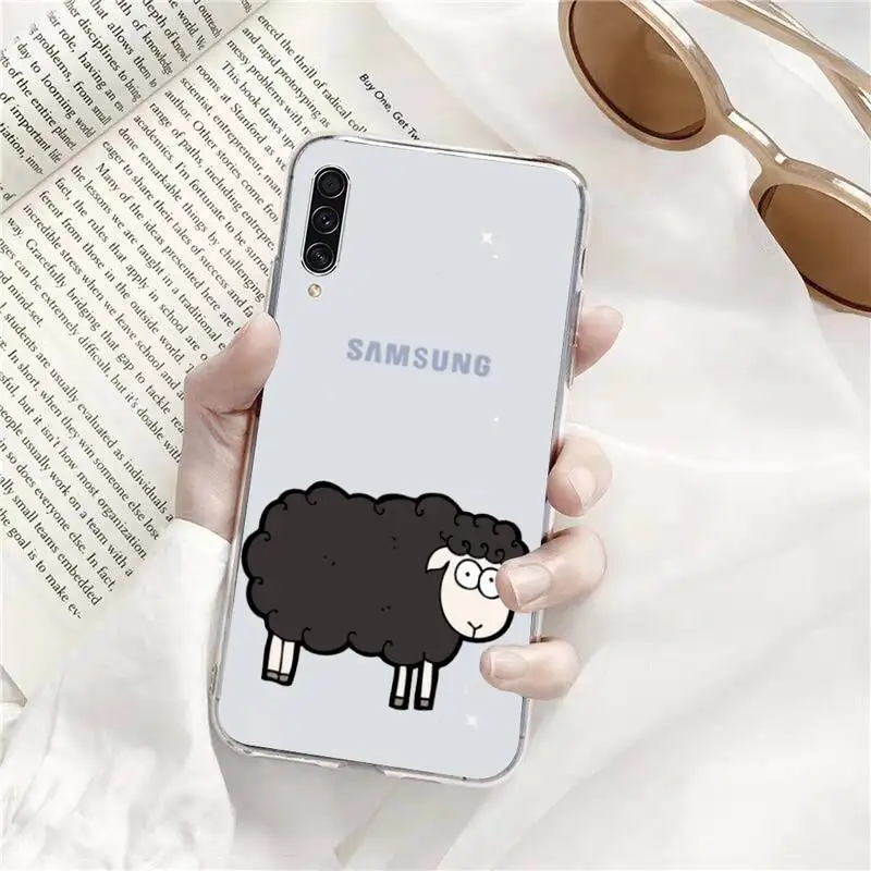 

sheep Phone Case Transparent Clear For Samsung Galaxy A71 A21s S8 S9 S10 plus note 20 ultra