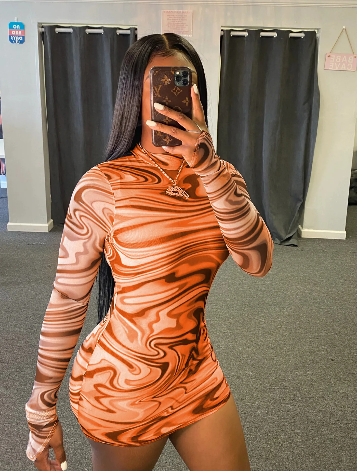 

Women Bodycon Midi Dress 2021 New for Sexy Streetwear Long Sleeve Letter Wave Striped Print Mini Black Dresses Plus Size