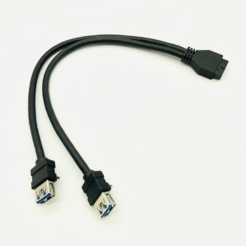 USB-разъем USB3.0 для ПК передняя панель usb-хаб USB 3 0 20 контактов двойной порт USB3